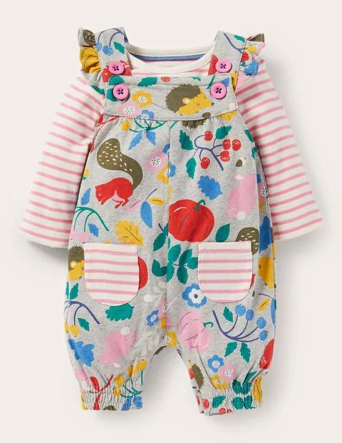 SC613 Ex Chainstore Baby Forest Friends Dungaree & Top Set x50